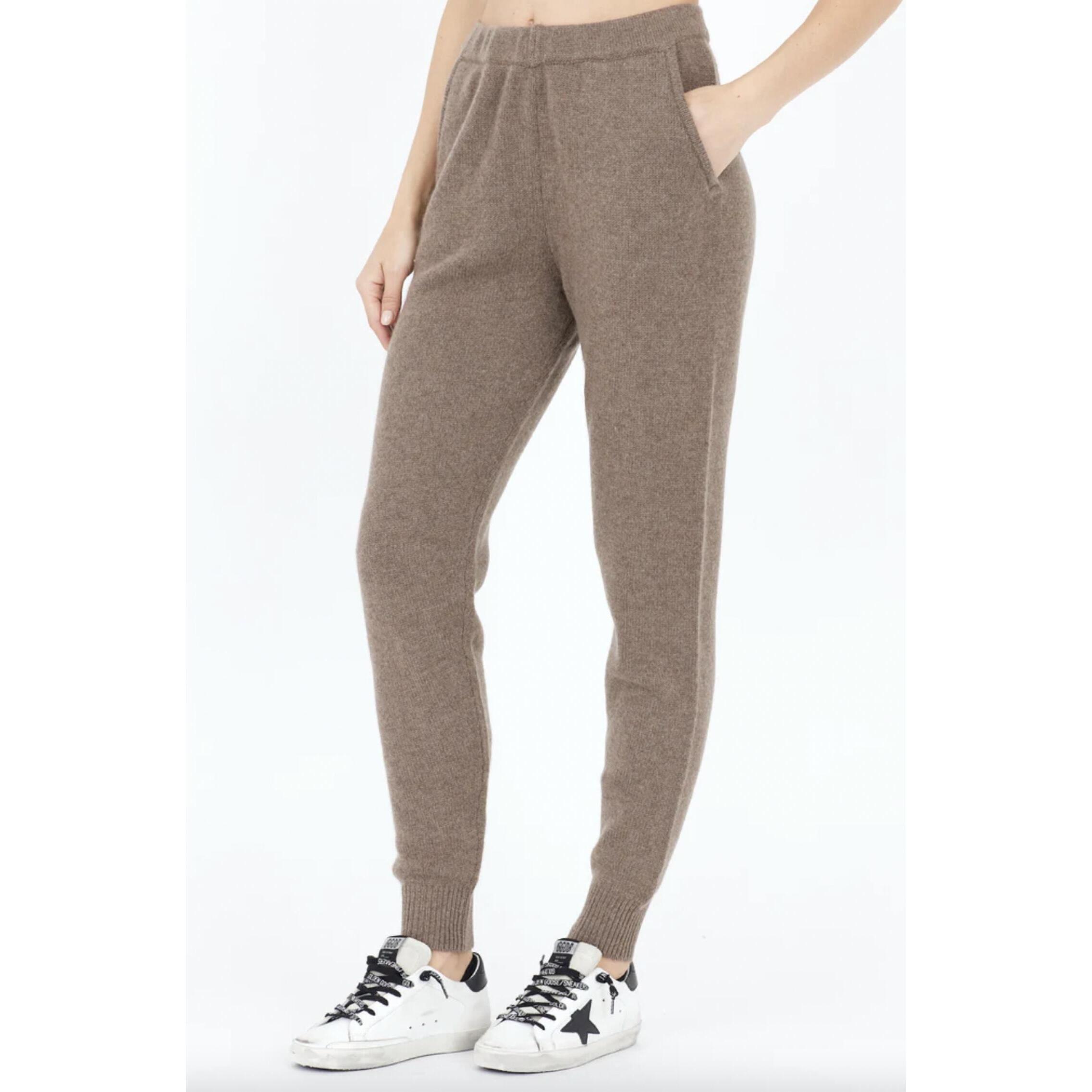 New One Grey Day Maeve Cashmere Pant In Chocolate